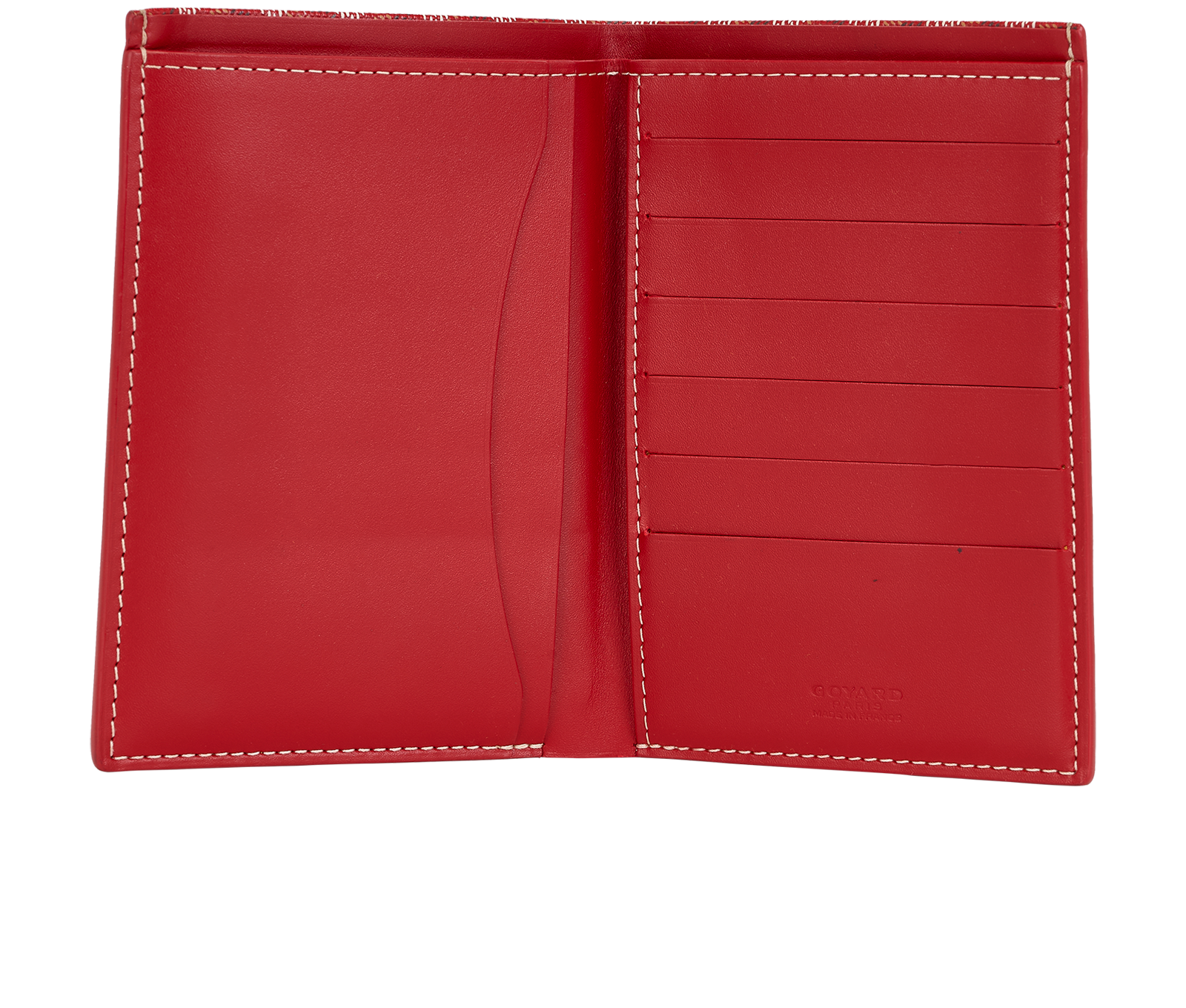 Goyard Grenelle Passport Cover, &pound;350, Accessories, Red, Canvas/Leather, Other view